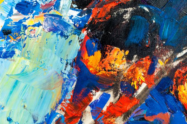 هنرمند ارجمند تاتارستان m ش خازیف بافت پس زمینه نقاشی انتزاعی با رنگ روغن روی بوم بیان نقاشی انتزاعی بوم نقاشی انتزاعی رنگ روغن روی یک پالت