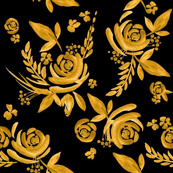 الگوی بدون درز گل پس زمینه گل رز الگوی گل الگوی گل طلایی