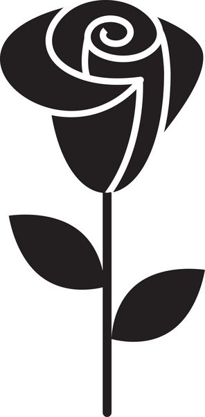 نماد جهانی روزر برای استفاده در رابط کاربری وب و موبایل عنصر رابط کاربری پایه اکولوژی نماد گل رز نماد گل رز جدا شده در پس زمینه سفید