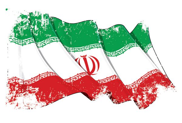 وکتور گرانج از پرچم ایران در اهتزاز همه عناصر به طور منظم سازماندهی شده اند بافت خطوط سایه زدن رنگ های پرچم در لایه های جداگانه برای ویرایش آسان