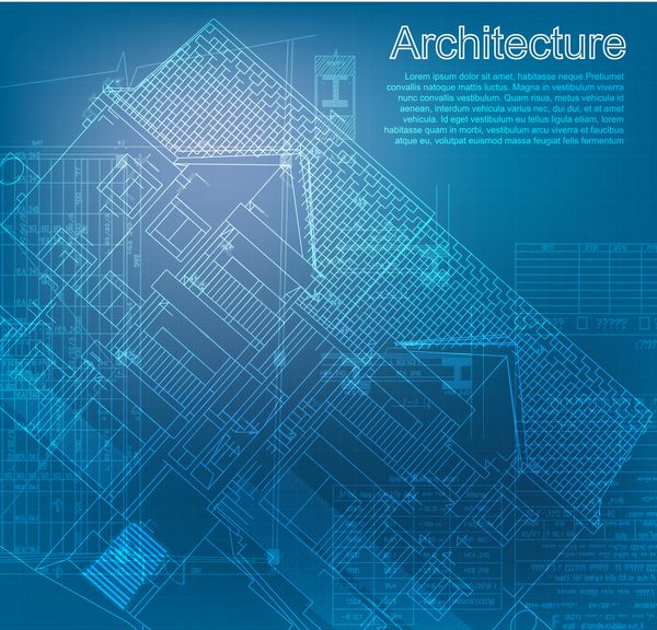 نقشه شهری وکتور پس زمینه معماری بخشی از پروژه معماری پلان معماری پروژه فنی ترسیم حروف فنی طراحی روی کاغذ نقشه ساختمانی