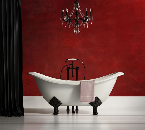 وان حمام قرمز کلاسیک کلاسیک لوکس