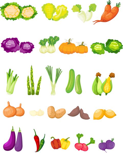 مجموعه ای از سبزیجات