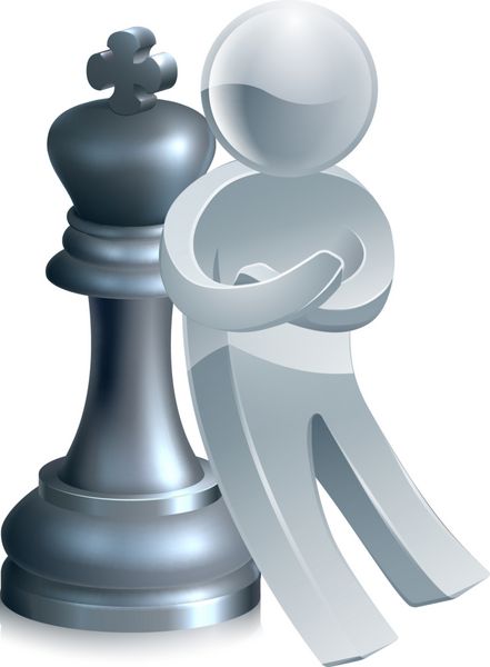 مرد نقره ای شطرنج