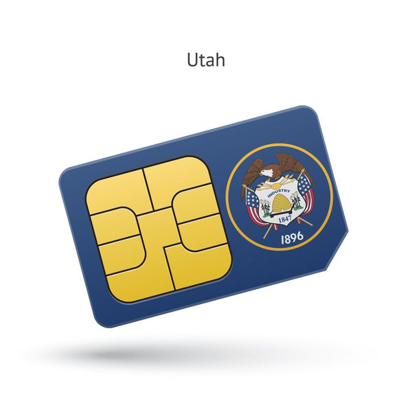 سیم کارت تلفن ایالت یوتا با پرچم