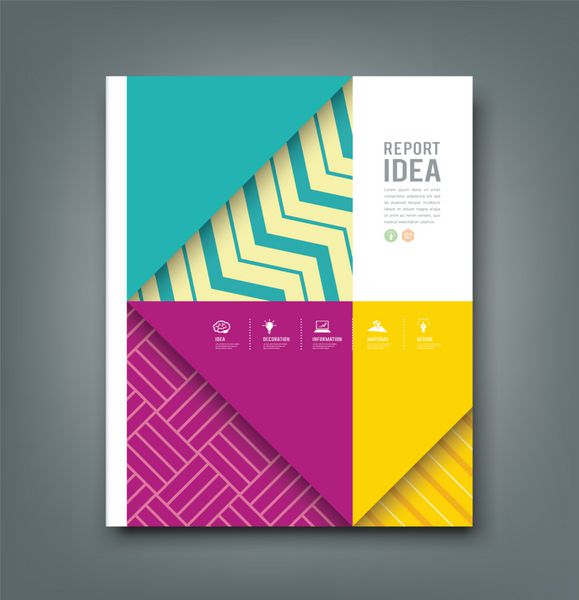 طراحی گزارش طرح پارچه های طرح رنگارنگ