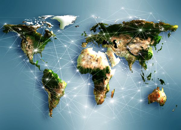 بهترین مفهوم اینترنتی تجارت جهانی