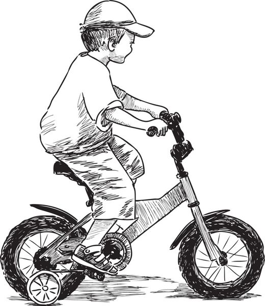 پسر کوچولوی دوچرخه سوار
