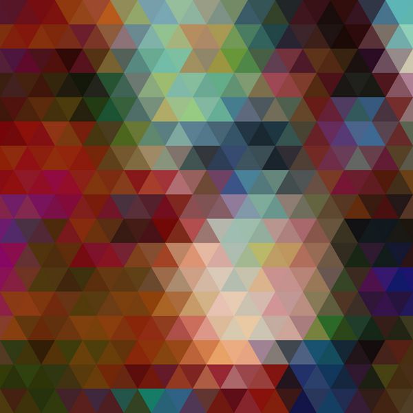 پس زمینه انتزاعی چند رنگ متشکل از مثلث
