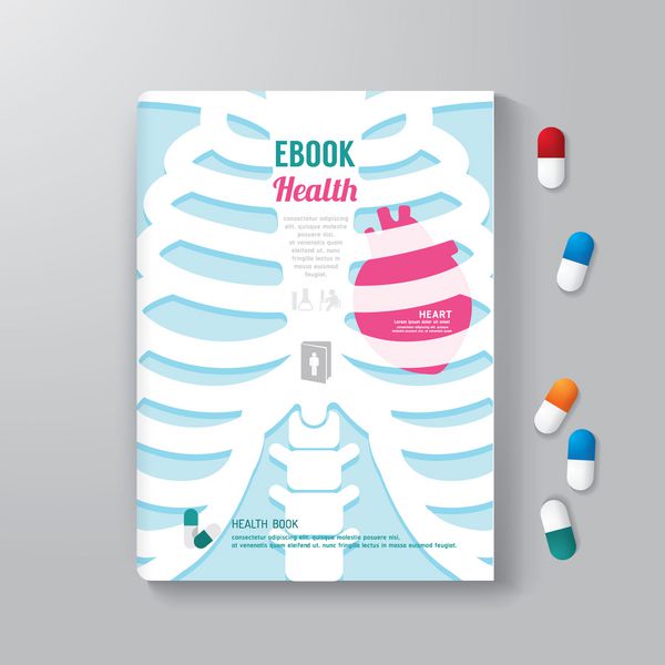 طرح جلد کتاب مفهوم سلامت الگوی سبک حداقلی