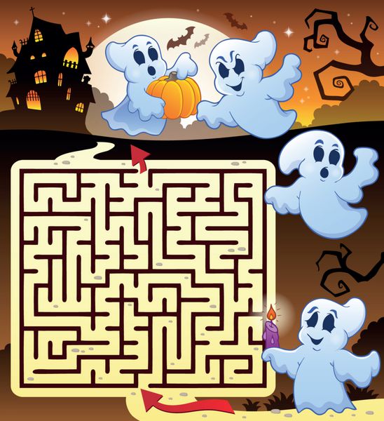 Maze 3 با موضوع هالووین