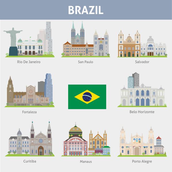 برزیل نمادهای شهرها