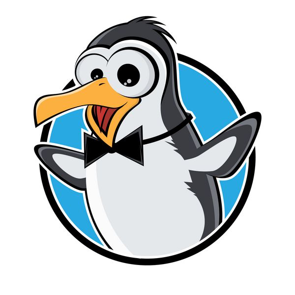 نماد pinguin lustig نماد zeichen