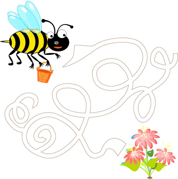 زنبورهای ناز برای جمع آوری گرده ها پرواز می کنند
