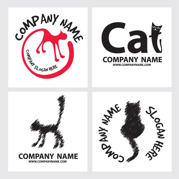 لوگوی شرکت گربه قرمز و سیاه