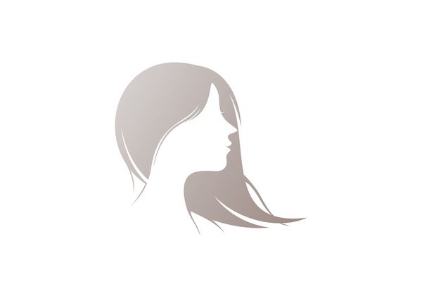 وکتور لوگوی مدل موی زن