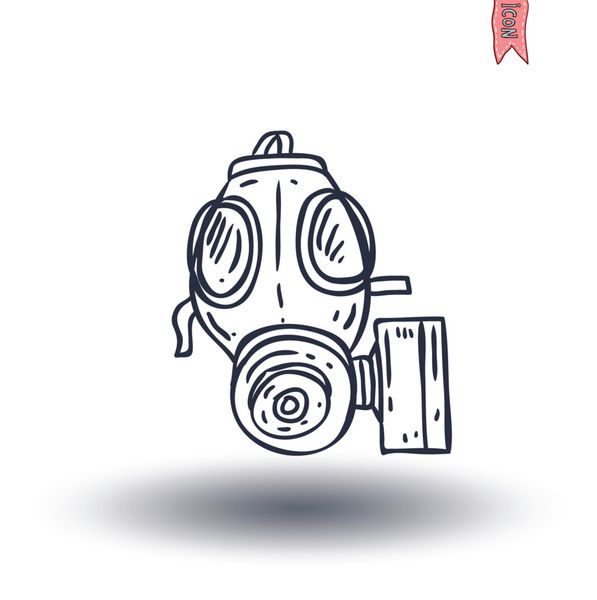 نماد ماسک گاز وکتور