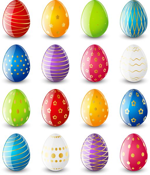 ست تخم مرغ رنگی عید پاک