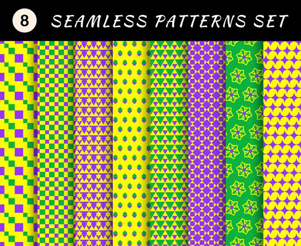 الگوهای بدون درز Mardi gras پس زمینه کارناوال