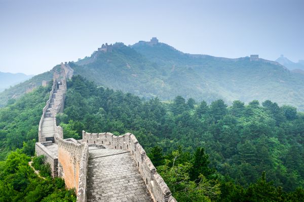 دیوار بزرگ چین در بخش Jinshanling
