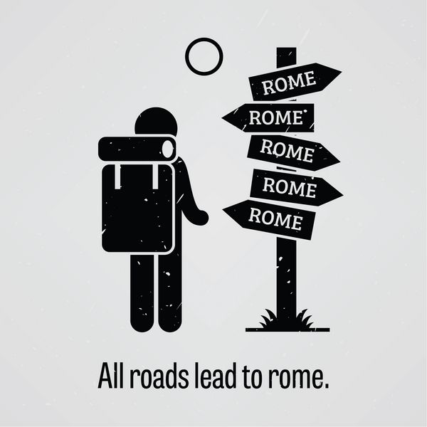 همه راه ها به رم ختم می شود