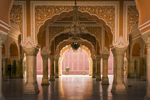 فضای داخلی سلطنتی در جیپور پال هند