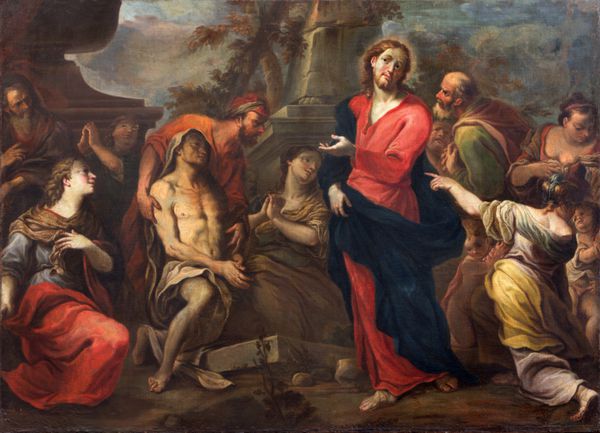 ترویزو ایتالیا - 18 مارس 2014 رستاخیز لازاروس توسط فرانچسکو پیتونی 1710 در کلیسای سنت نیکلاس یا سن نیکولو
