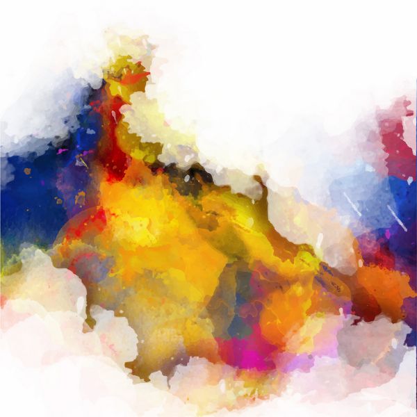 وکتور پالت آبرنگ انتزاعی ترکیبی از رنگ ها ترکیبی از رنگ ها لکه ها با اسپری آبرنگ اثر نویسنده