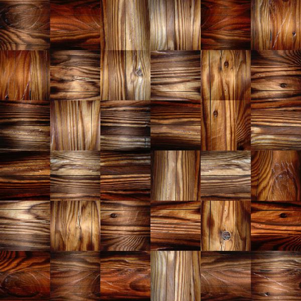 الگوی پانل دیوار داخلی - کاشی تزئینی - زمینه بدون درز - سبک شطرنجی - بافت چوب - ساختار طبیعی ظریف - تکرار مداوم
