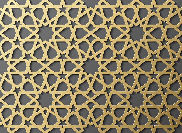 الگوی اسلامی بدون درز سه بعدی