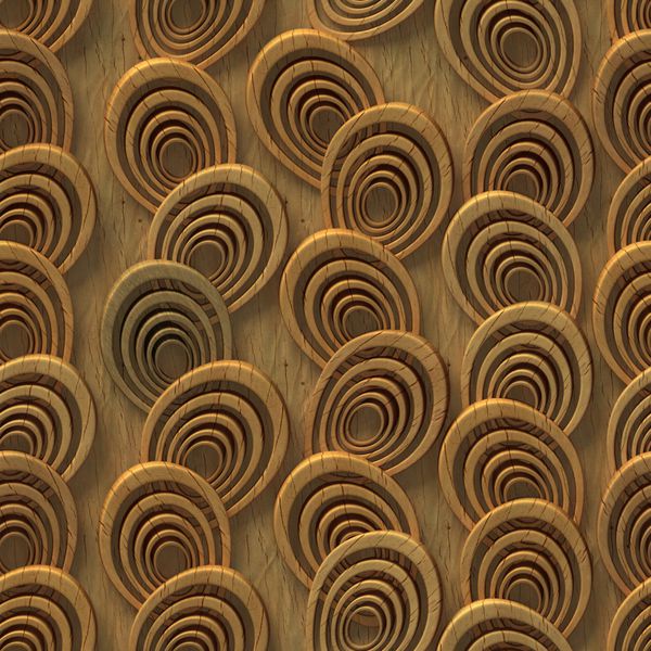 الگوی چوبی سه بعدی بدون درز