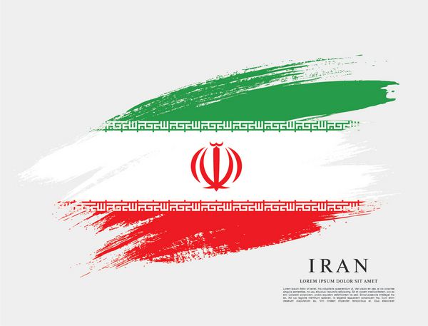 پرچم ایران پس زمینه قلم مو