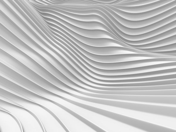 پس زمینه آینده نگر الگوی امواج راه راه سفید تصویر رندر سه بعدی