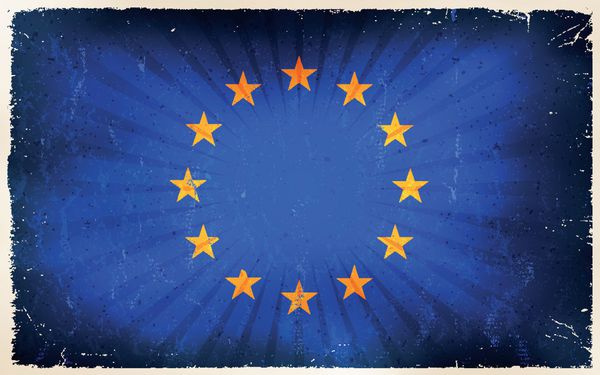 پس زمینه پوستر پرچم اتحادیه اروپا
