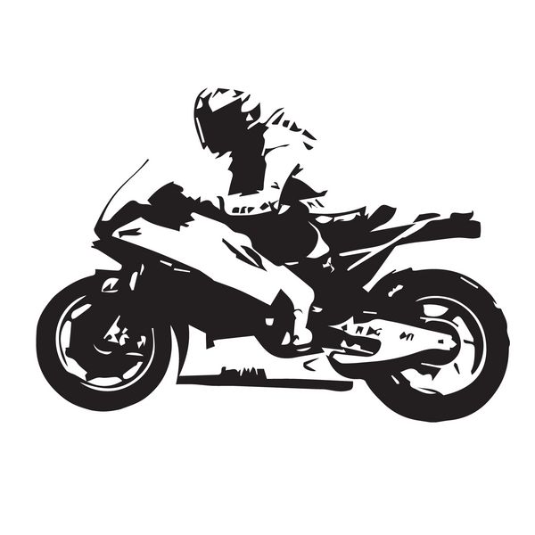 شبح مسابقه موتور سیکلت وکتور موتور سیکلت