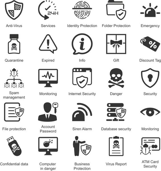 نمادهای امنیتی ضد ویروس - مجموعه 3
