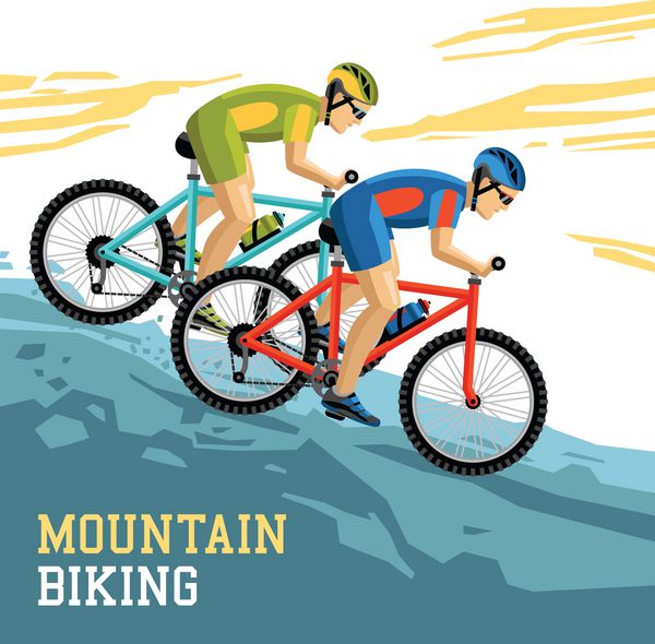 تصویر دوچرخه سواری کوهستان