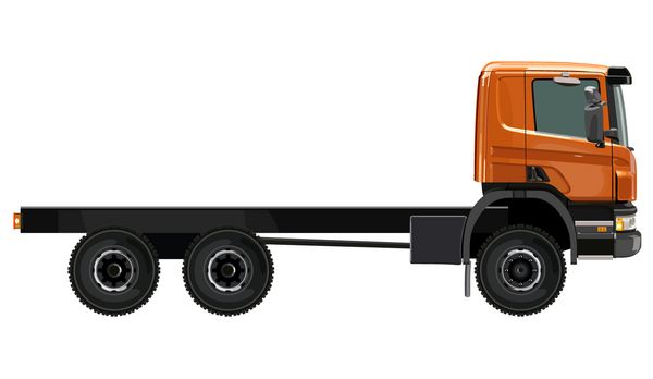 کامیون نارنجی رنگ