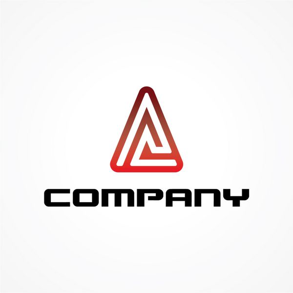 عنصر طراحی لوگوی رنگارنگ انتزاعی مد روز در حروف یک شکل- برای هویت بصری شرکت تجاری