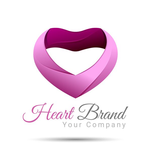 قالب وکتور طراحی لوگوی قلب مفهوم روز ولنتاین مبارک نماد لوگوتایپ عشق کسب و کار تصویر هویت برندینگ شرکتی برای شرکت شما چکیده خلاق