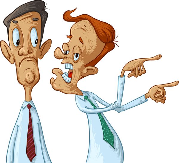 دو مرد تجاری شایعات می کنند تصویر کارتونی وکتور
