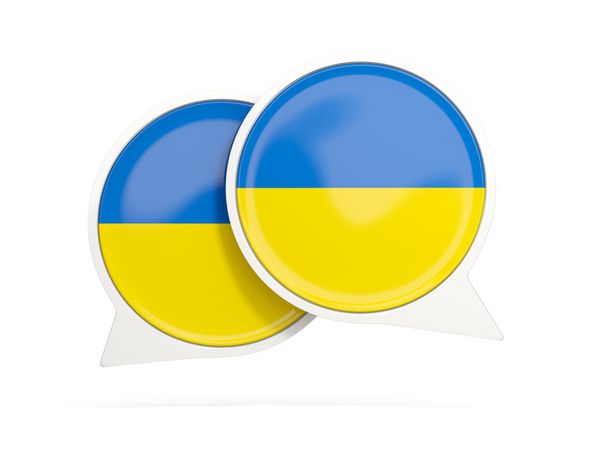 پرچم اوکراین نماد چت گرد