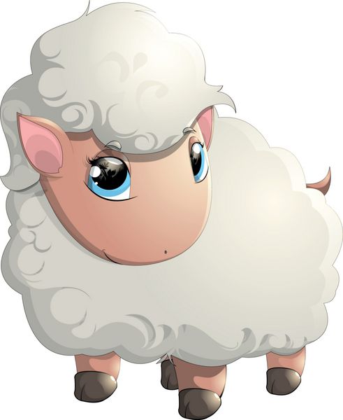 گوسفند شاد زیبا