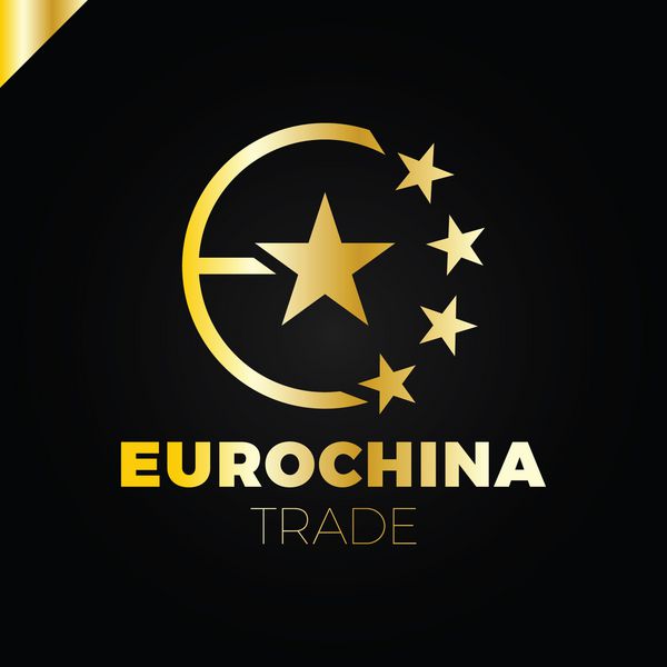 نشان نامه E با پنج ستاره در دایره لوگوی جامعه چین و اروپا