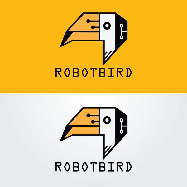 لوگوی پرنده ربات