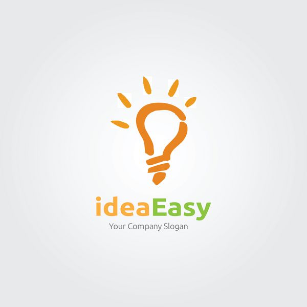 ایده خلاقانه لامپ انتزاعی رنگ های روشن نماد برای شرکت شما موفقیت لوگو تیمی از افراد خلاق وکتور