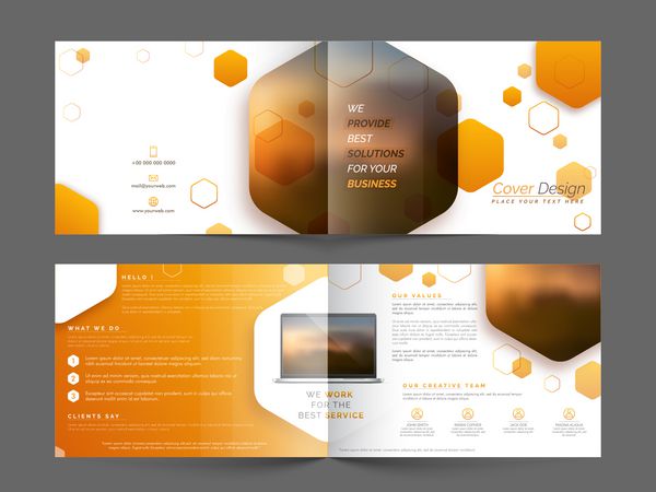 بروشور طراحی جلد برای کسب و کار