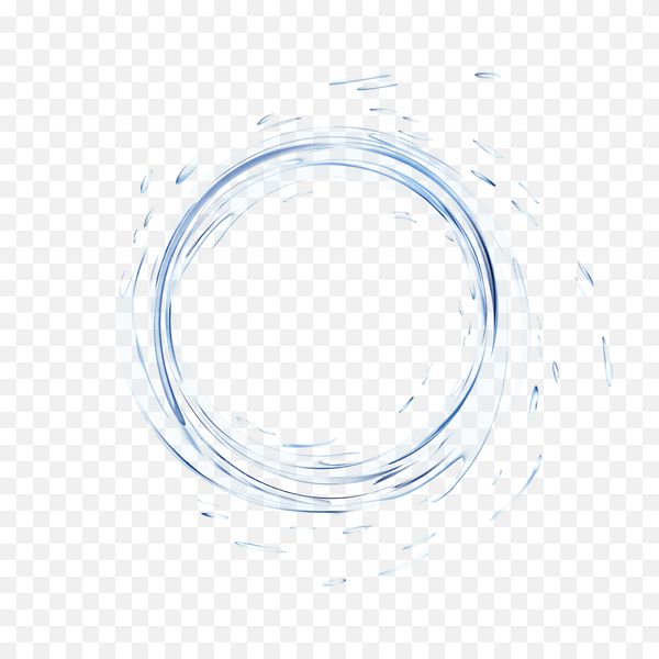 وکتور آب پاشش جدا شده در پس زمینه شفاف دایره آبی واقعی آبی با قطره نمای بالا تصویر سه بعدی پس زمینه سطح مایع نیمه شفاف ایجاد شده با ابزار مشبک گرادیان