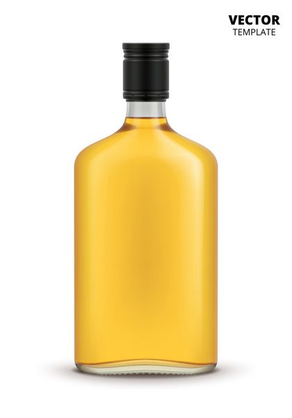 بطری کنیاک ویسکی یا براندی جدا شده است