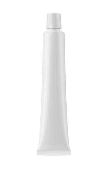 لوله پلاستیکی براق سفید برای خمیر دندان